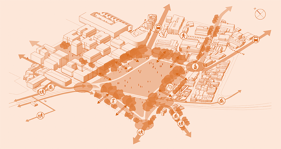 Improvements to foot, cycle and public transport connections to and through Victoria Park. Improvements to foot, cycle and public transport connections to and through Victoria Park.