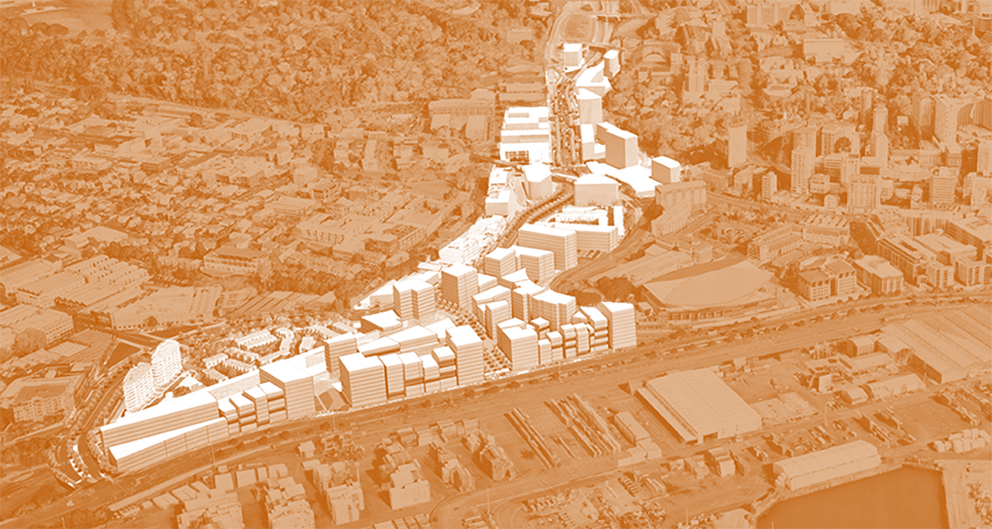 Aerial impression of Grafton Gully. Aerial impression of Grafton Gully.