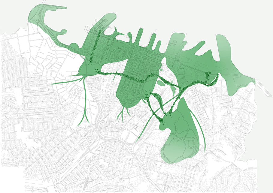 A zero carbon, resilient city centre has been identified as a flagship action of the plan. A zero carbon, resilient city centre has been identified as a flagship action of the plan.